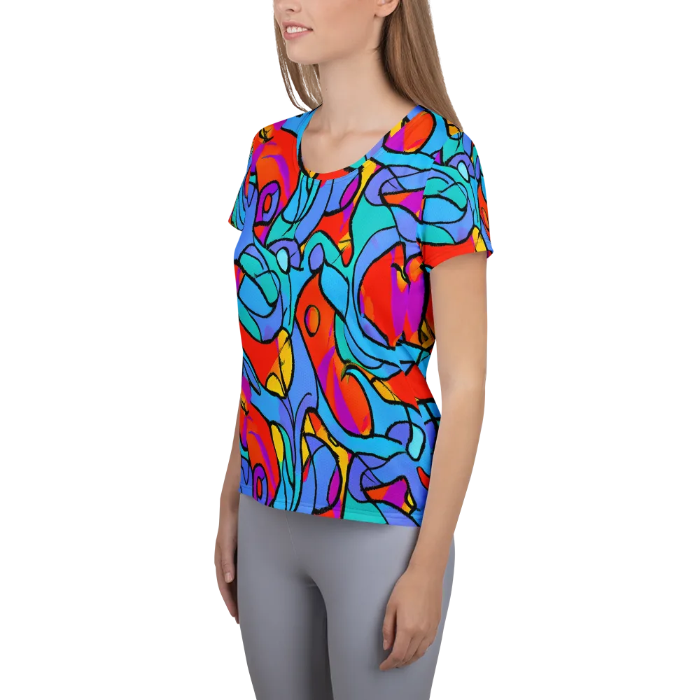 Prism Botanica on Women's Athletic T-Shirt — Left
