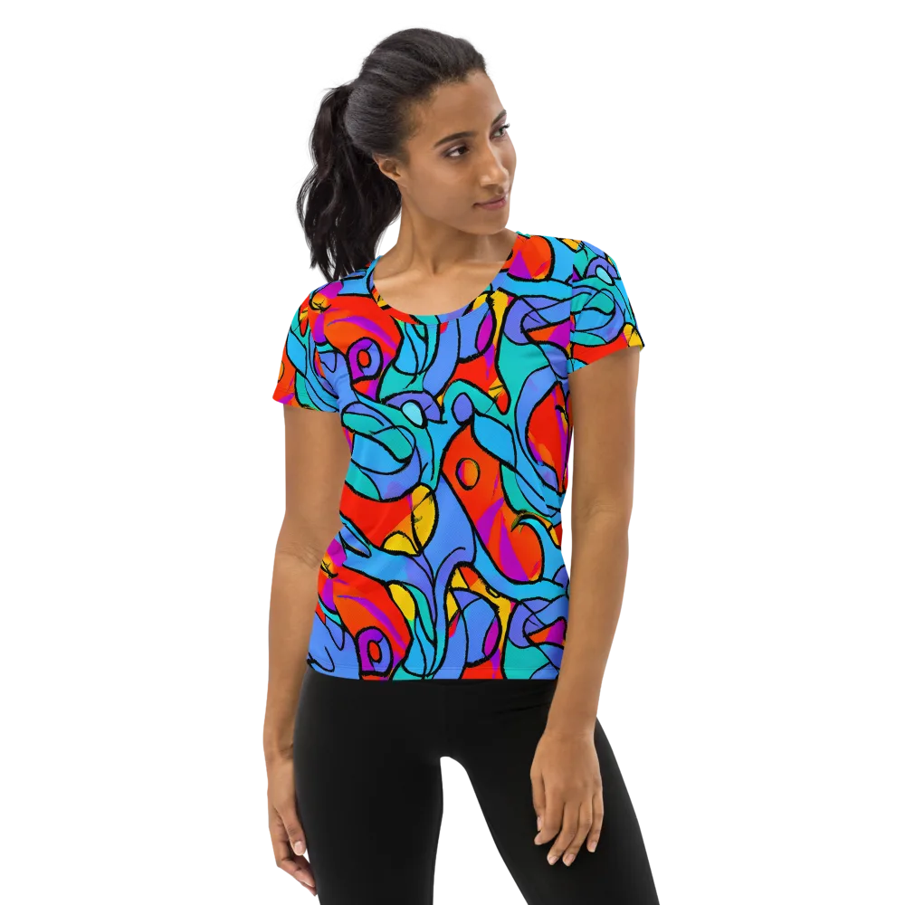 Prism Botanica on Women's Athletic T-Shirt — Front