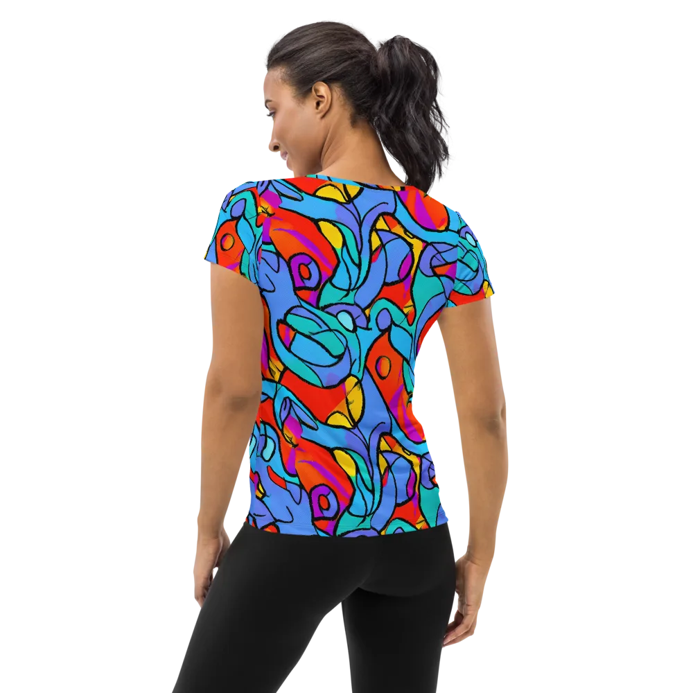 Prism Botanica on Women's Athletic T-Shirt — Back