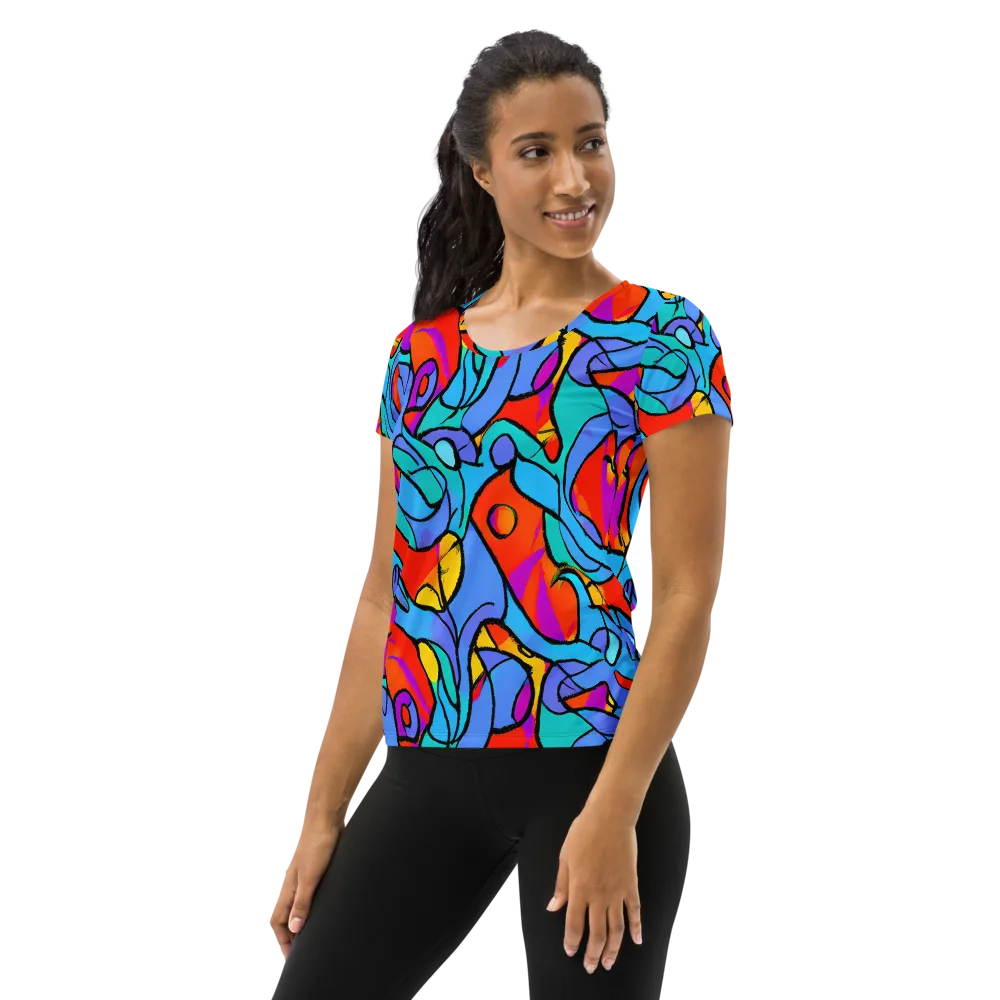 Prism Botanica on Women's Athletic T-Shirt — Left