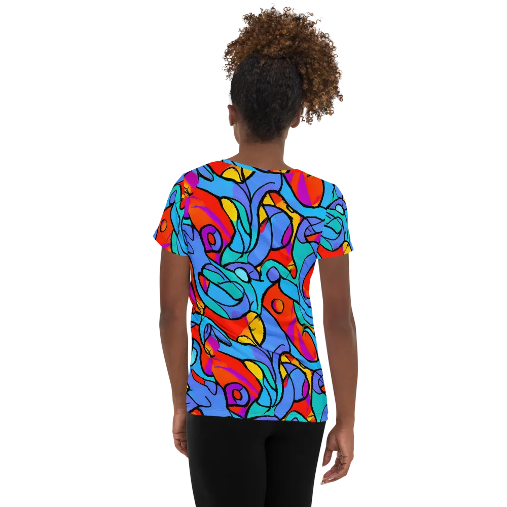 Prism Botanica on Women's Athletic T-Shirt — Back