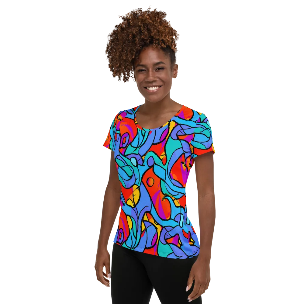 Prism Botanica on Women's Athletic T-Shirt — Left