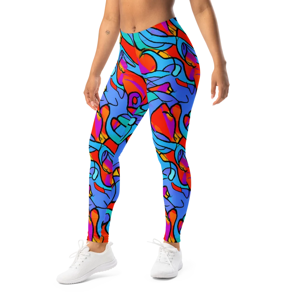 Prism Botanica on Leggings — Left Front