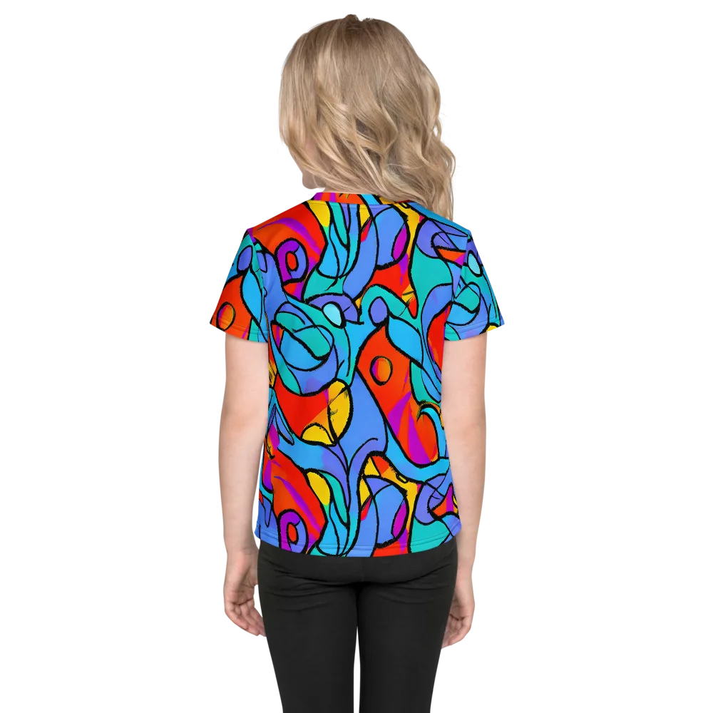 Prism Botanica on Kids Crew Neck T-Shirt — Back