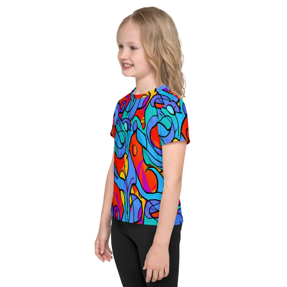 Prism Botanica on Kids Crew Neck T-Shirt — Left