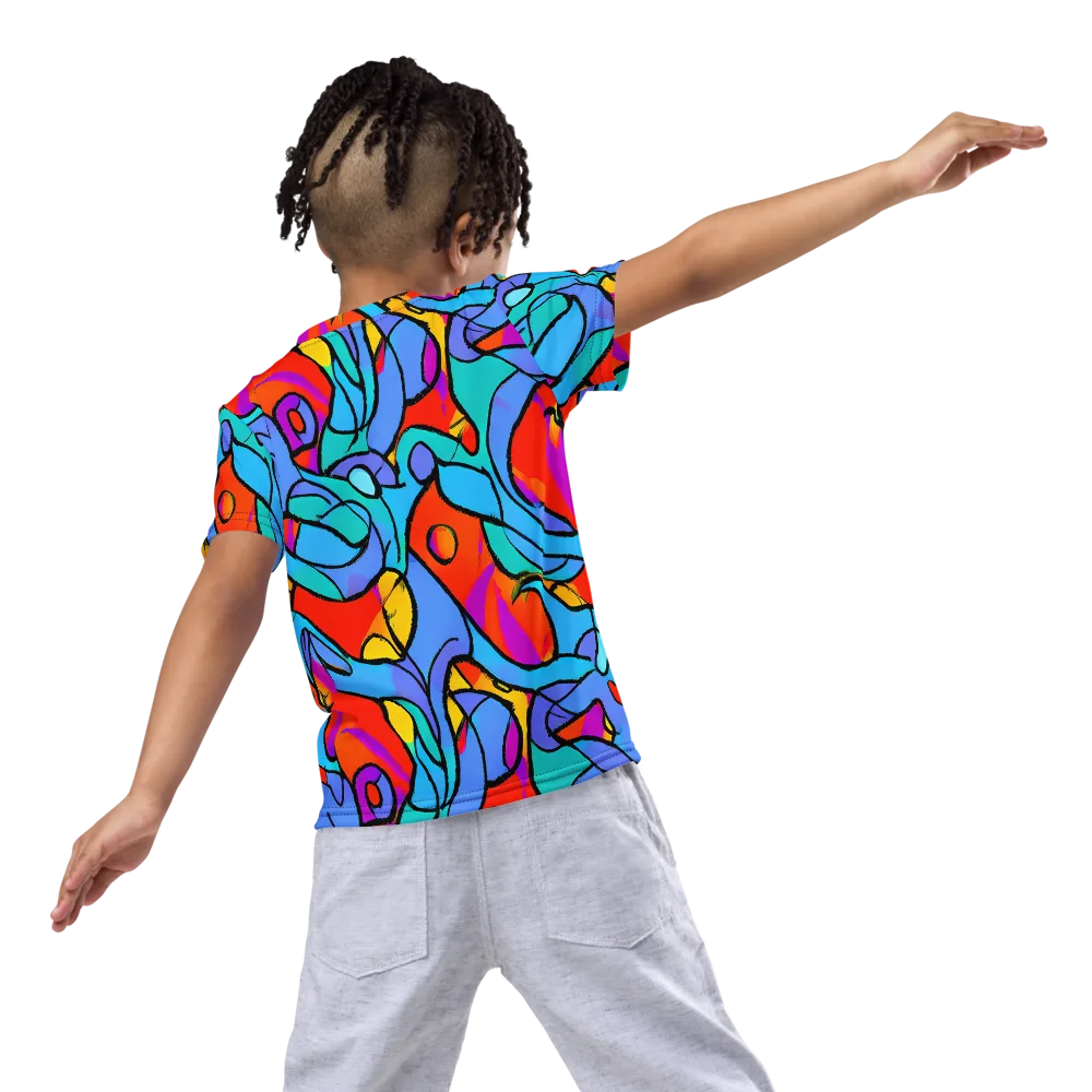 Prism Botanica on Kids Crew Neck T-Shirt — Back