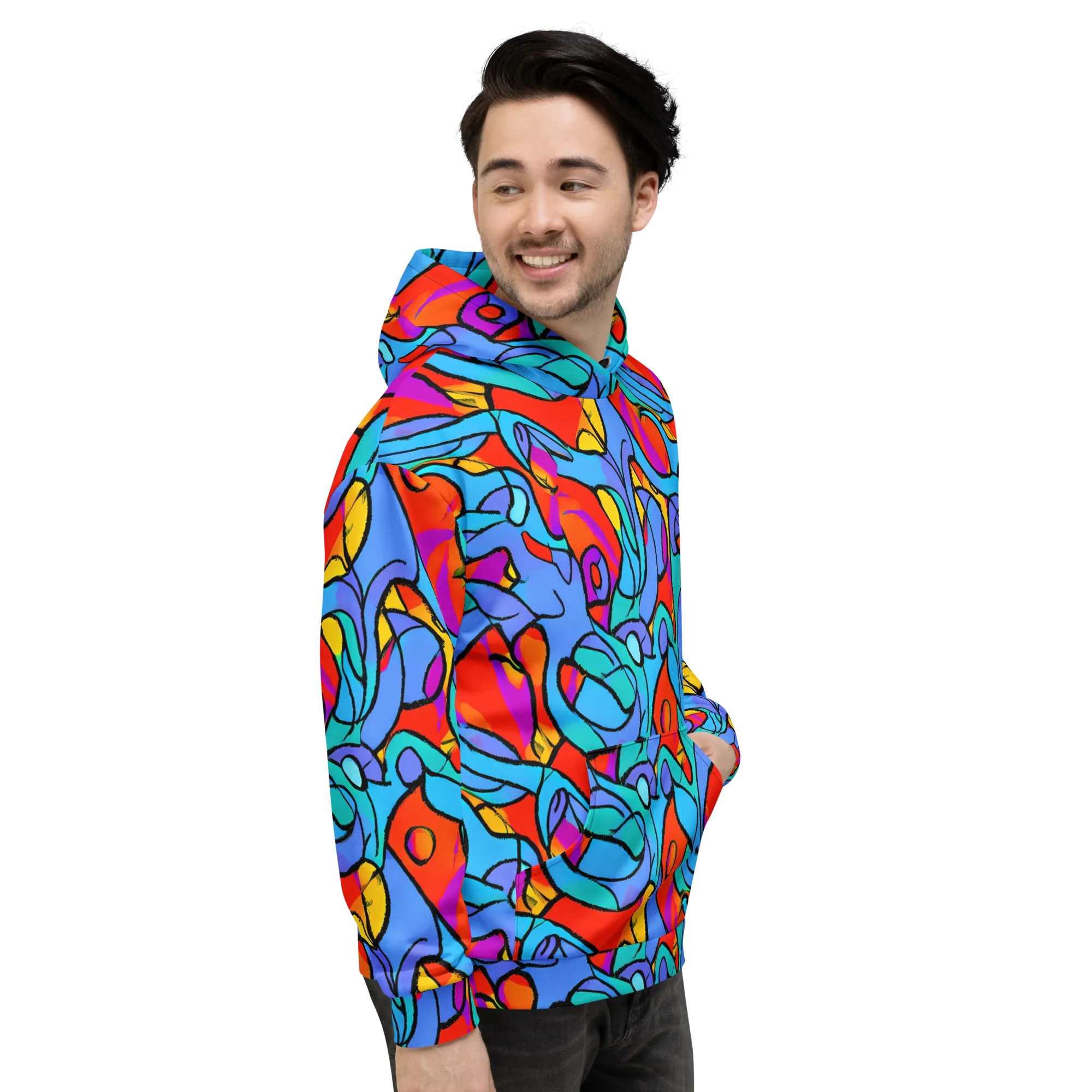 Prism Botanica on Hoodie — Right