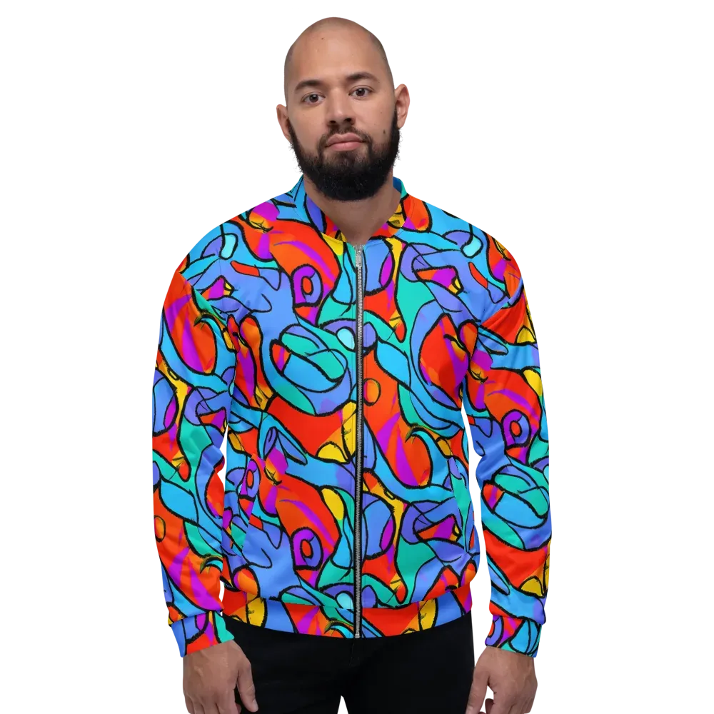 Prism Botanica on Bomber Jacket — Front