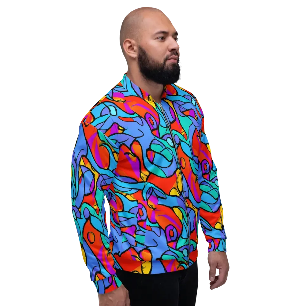 Prism Botanica on Bomber Jacket — Right