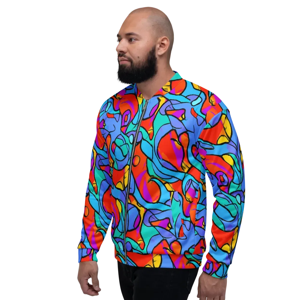 Prism Botanica on Bomber Jacket — Left