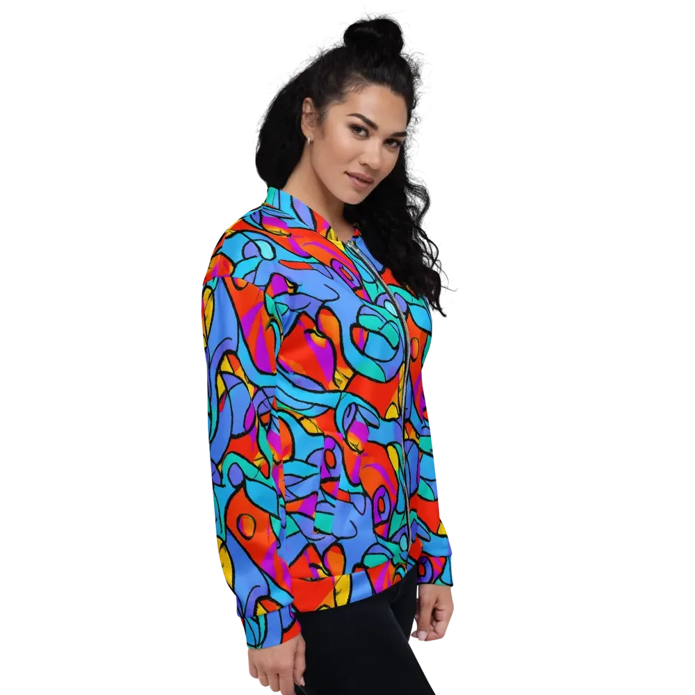 Prism Botanica on Bomber Jacket — Right
