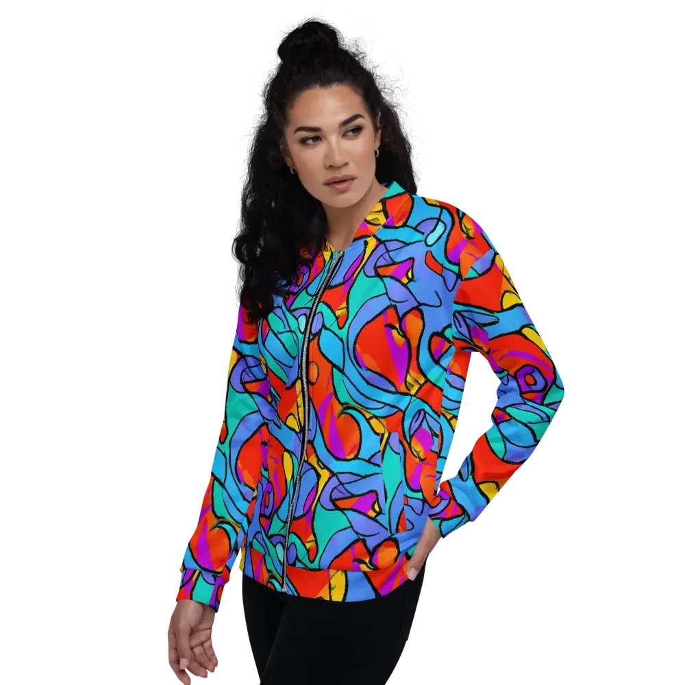 Prism Botanica on Bomber Jacket — Left