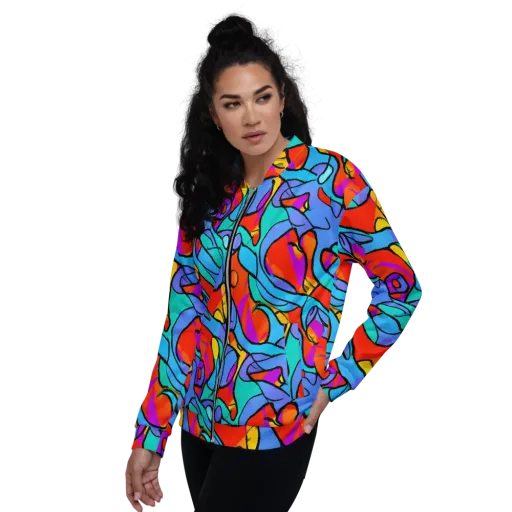 Prism Botanica on a Bomber Jacket