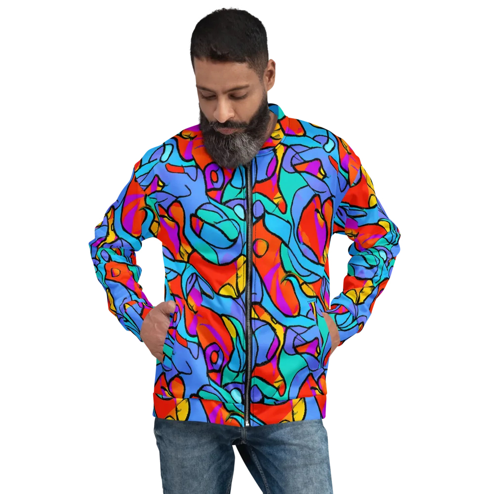 Prism Botanica on Bomber Jacket — Front