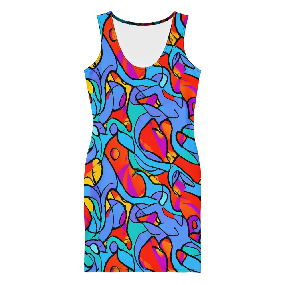Prism Botanica on Bodycon Dress — Front