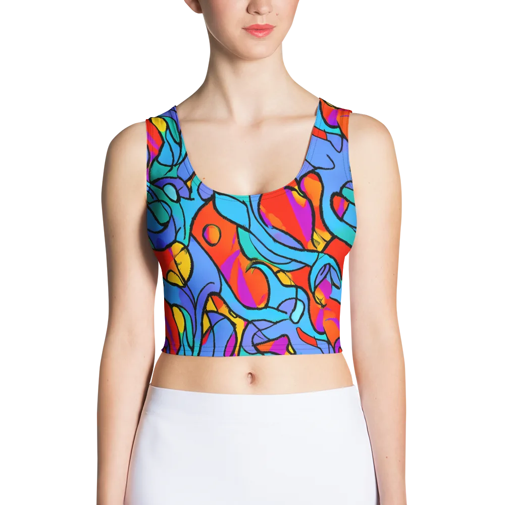Prism Botanica on Crop Top — Front