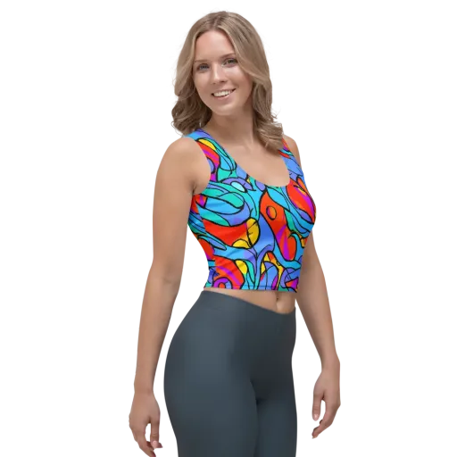 Prism Botanica on a Crop Top
