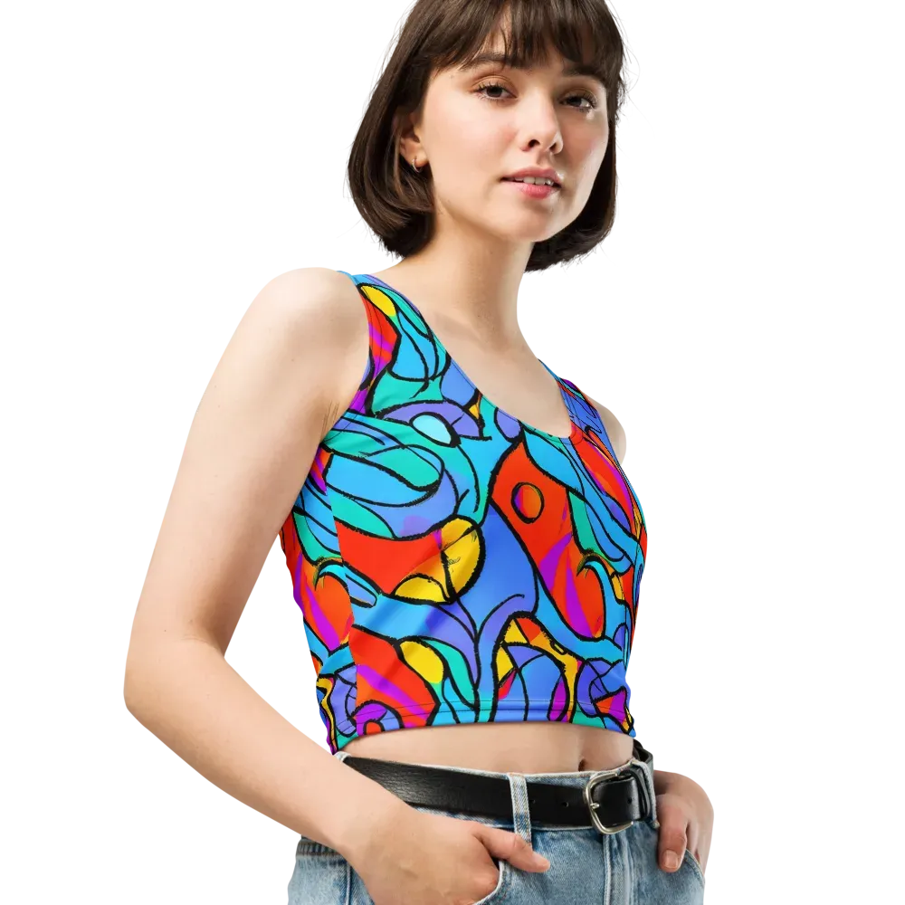 Prism Botanica on Crop Top — Right Front