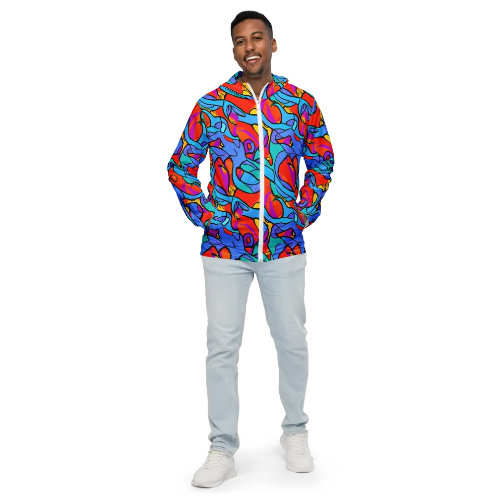 Prism Botanica on Men's Windbreaker — Front