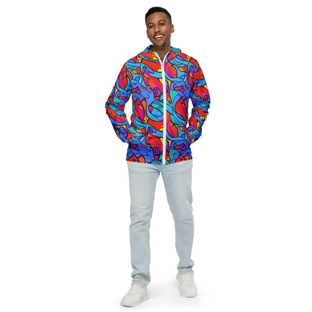 Prism Botanica on Men's Windbreaker — Front