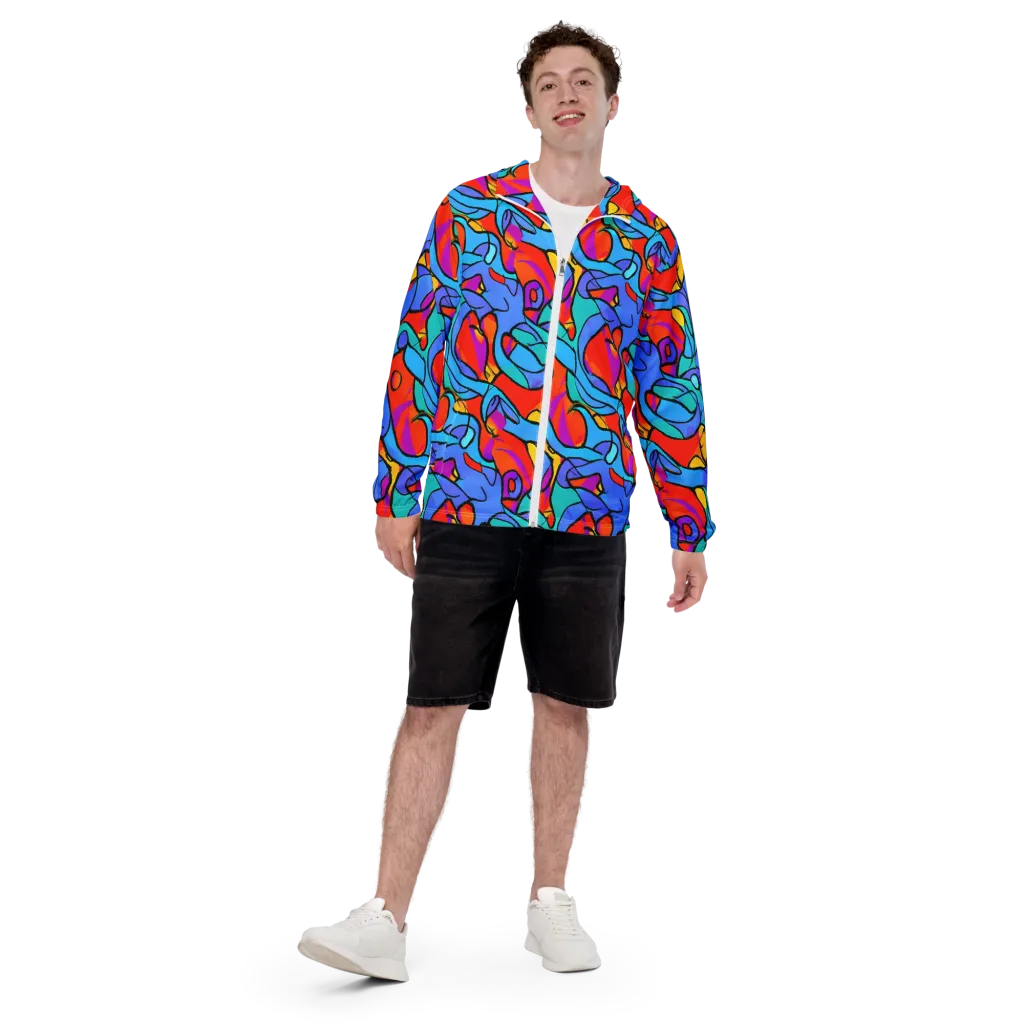 Prism Botanica on Men's Windbreaker — Front