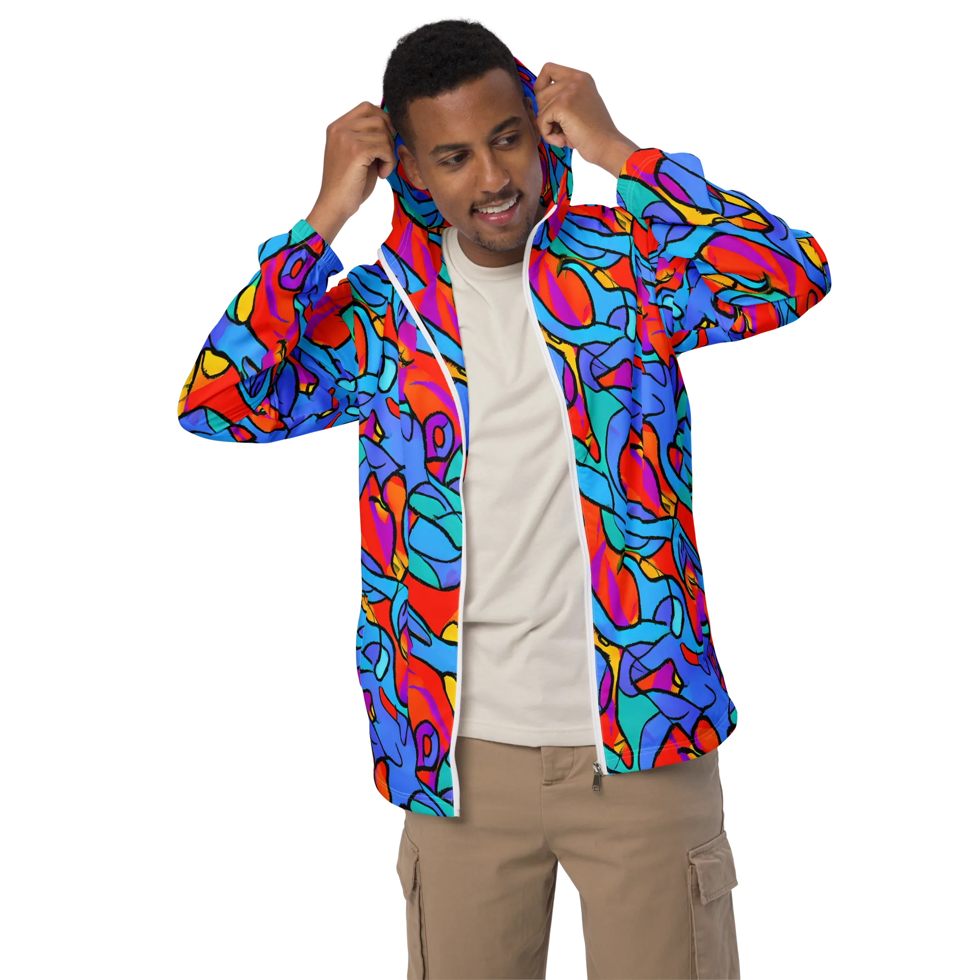 Prism Botanica on Men's Windbreaker — Front
