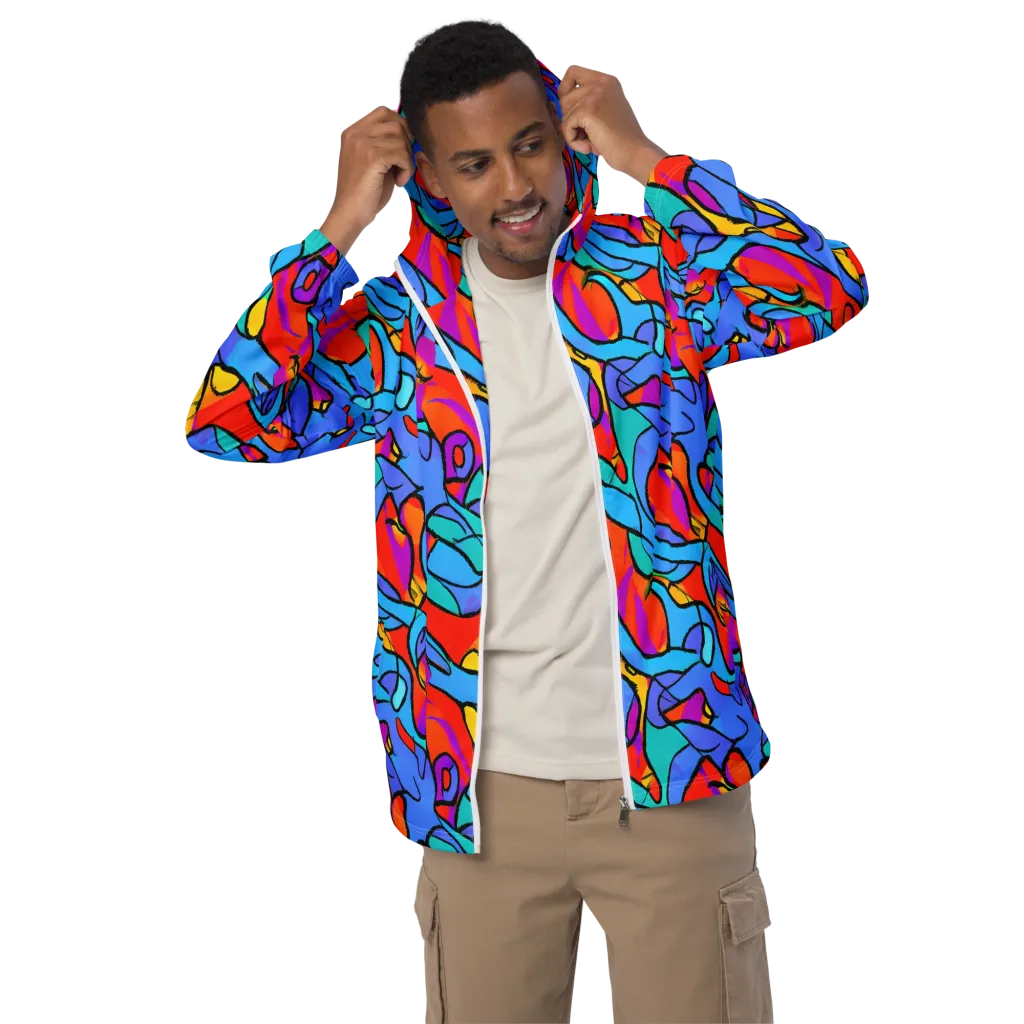Prism Botanica on Men's Windbreaker — Front