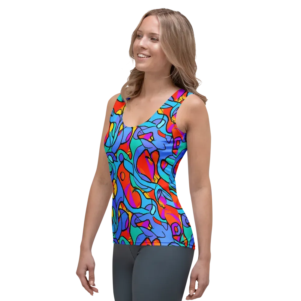 Prism Botanica on Women's Tank Top — Left Front