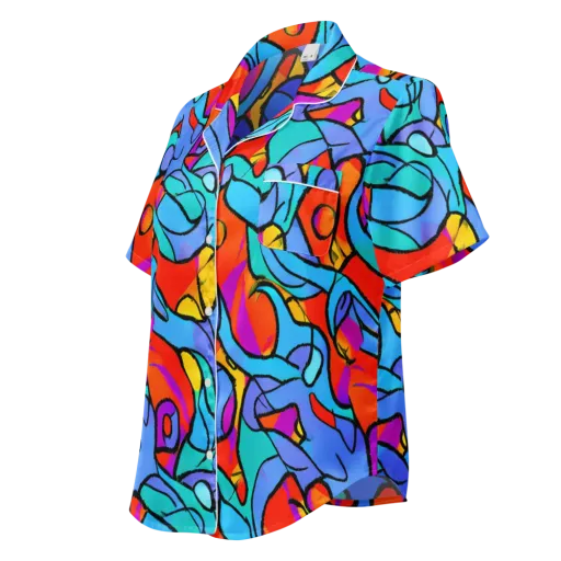 Prism Botanica on a Women's Short Sleeve Pajama Top
