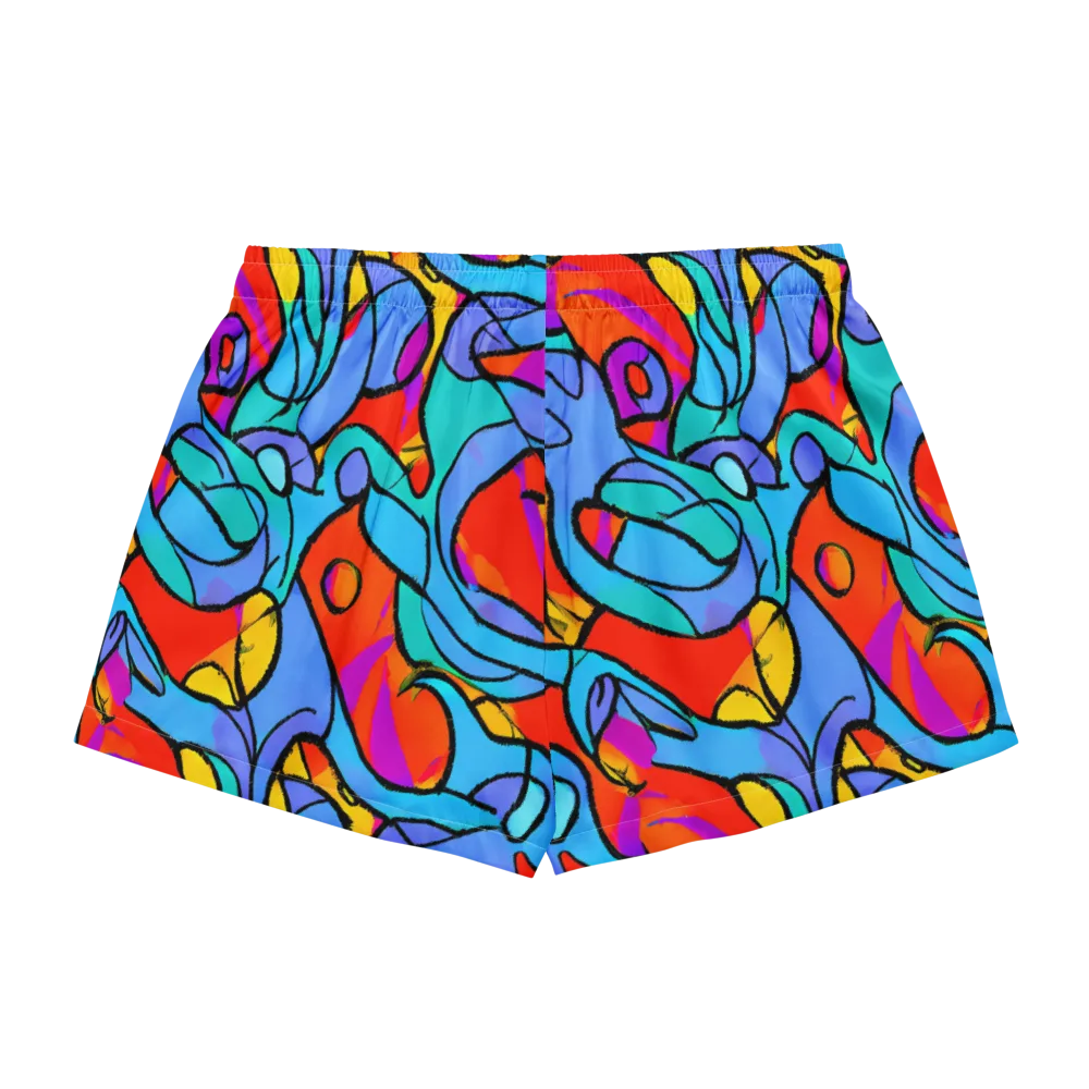 Prism Botanica on Women's Pajama Shorts — Back