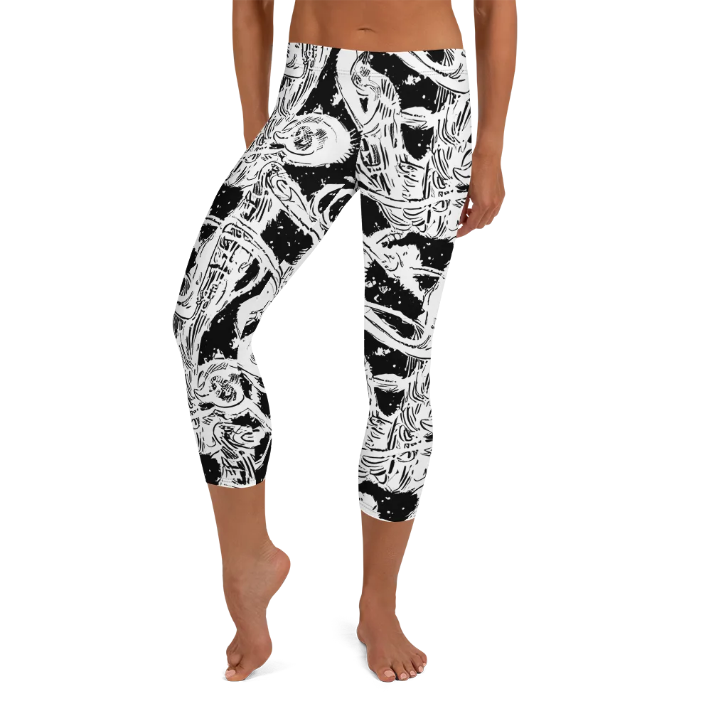 Ink Anatomy on Capri Leggings — Front