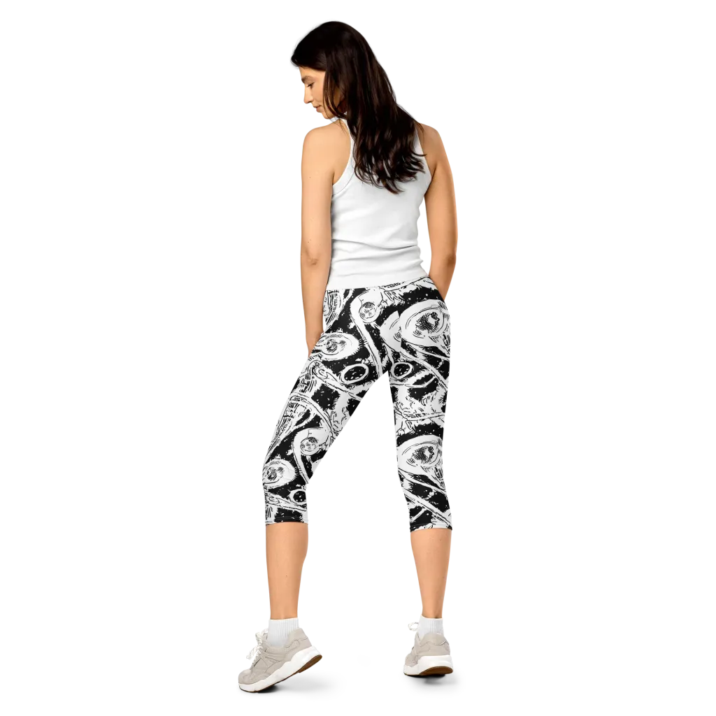 Ink Anatomy on Capri Leggings — Back