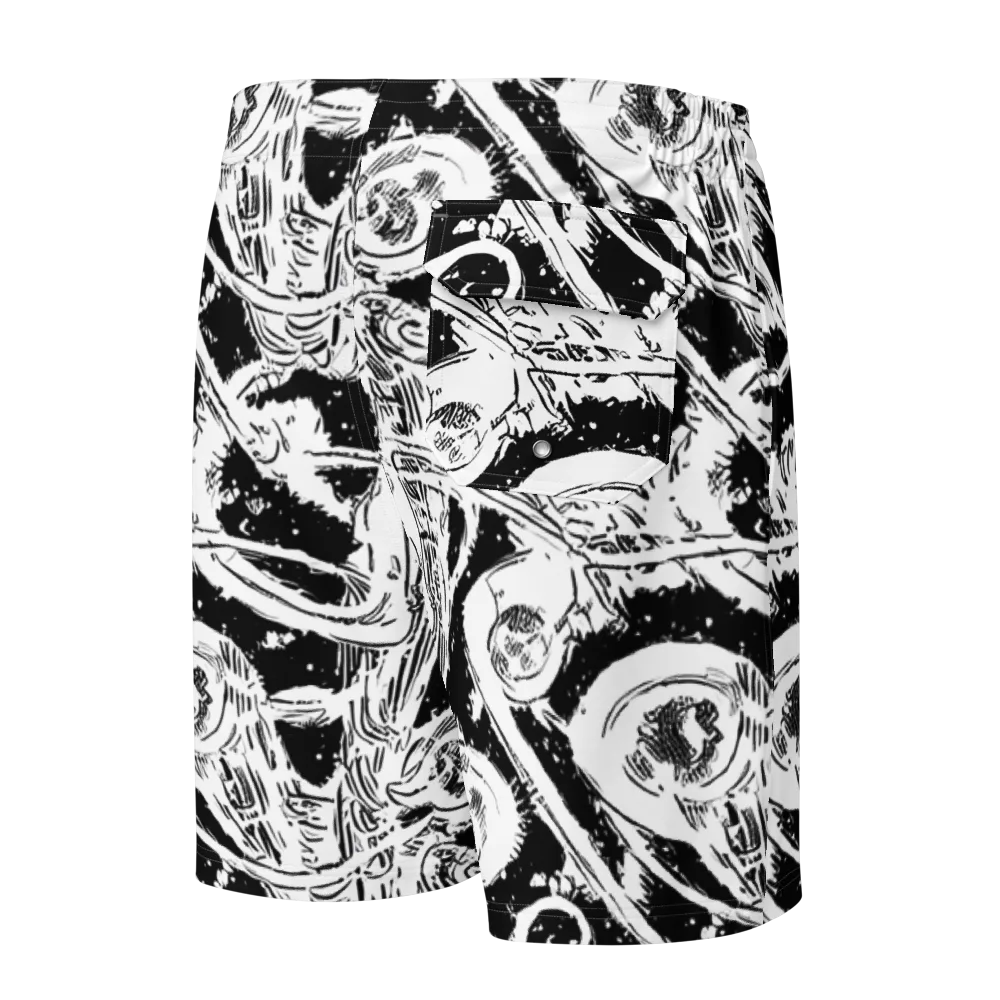 Ink Anatomy on Men's Board Shorts — Back