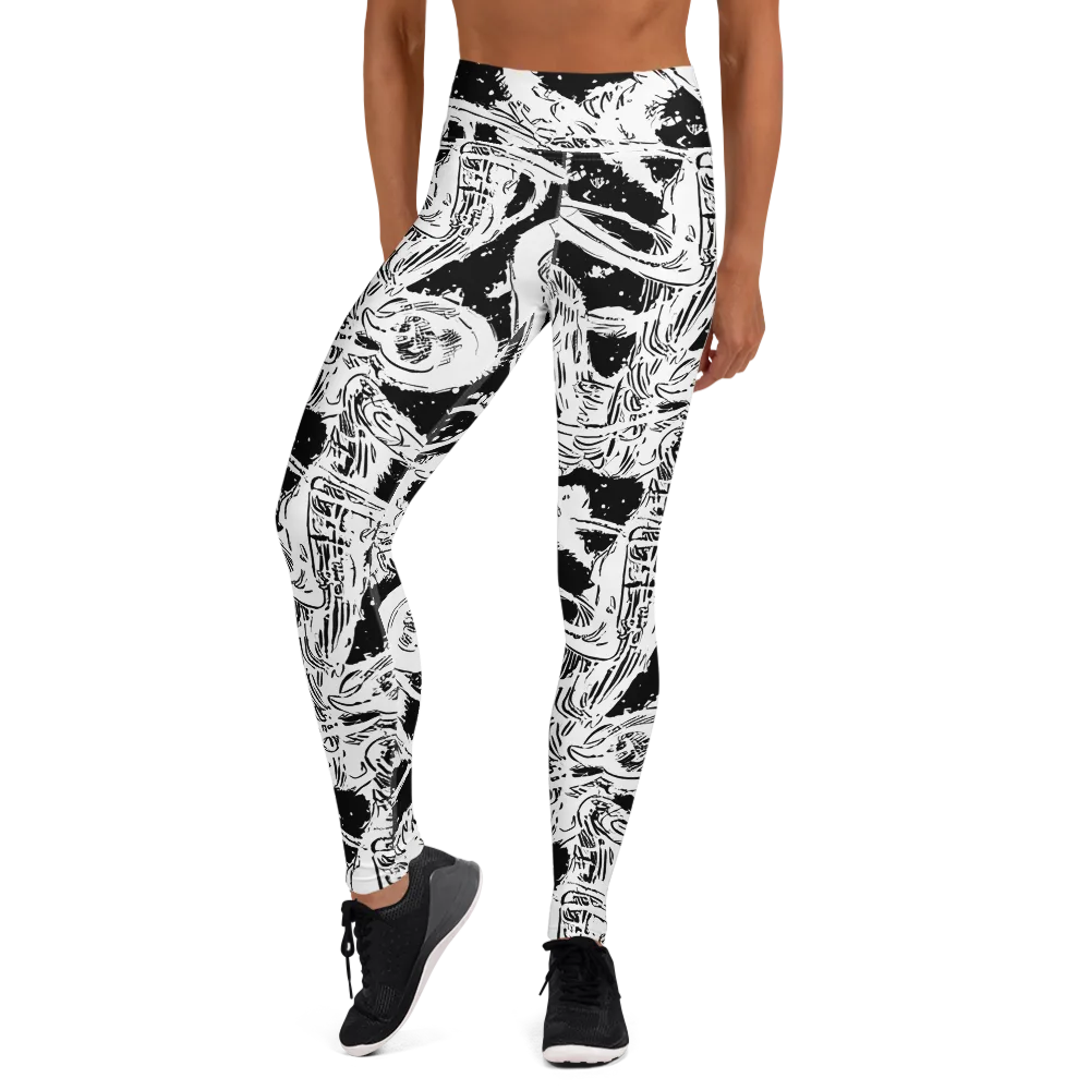 Ink Anatomy on Yoga Leggings — Front