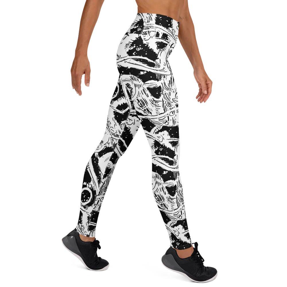 Ink Anatomy on Yoga Leggings — Right