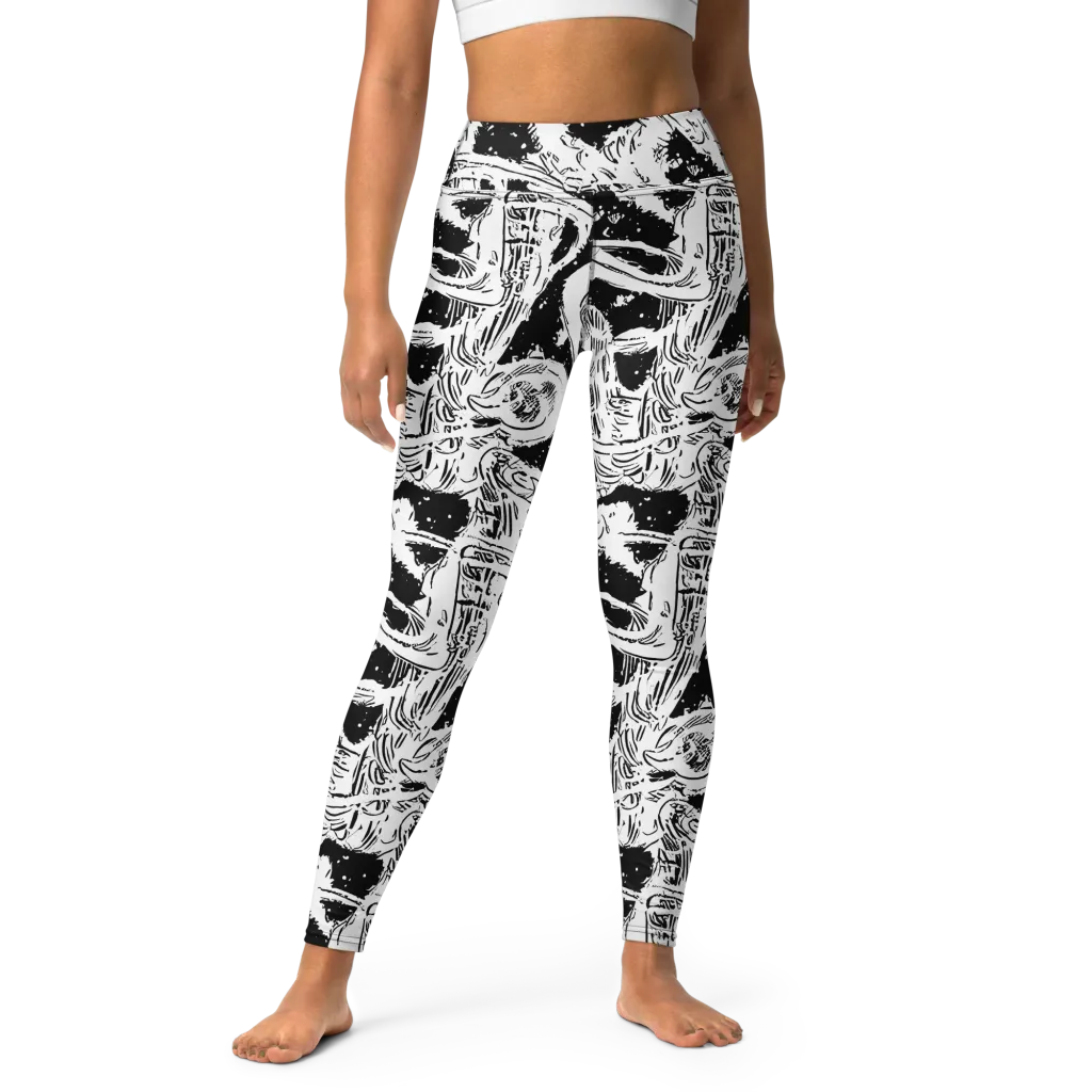 Ink Anatomy on Yoga Leggings — Front
