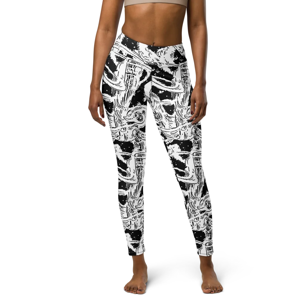 Ink Anatomy on Yoga Leggings — Front