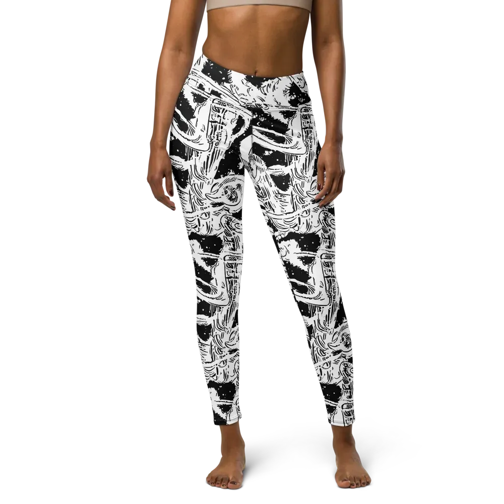 Ink Anatomy on Yoga Leggings — Front