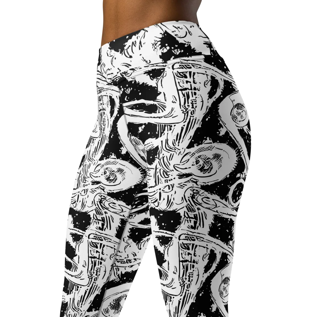 Ink Anatomy on Yoga Leggings — Left Front