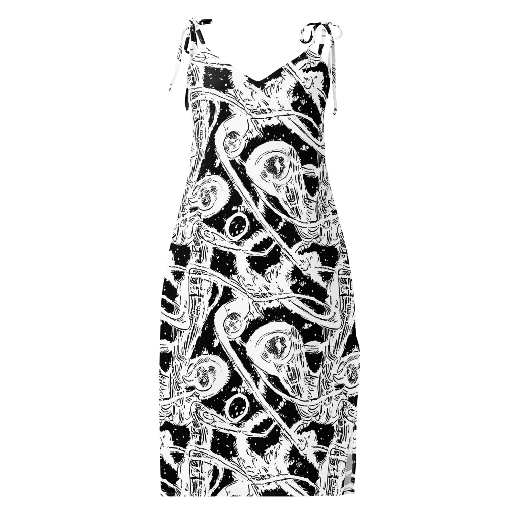 Ink Anatomy on Slip Dress — Front