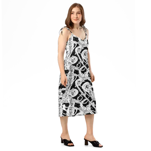 Ink Anatomy on a Slip Dress