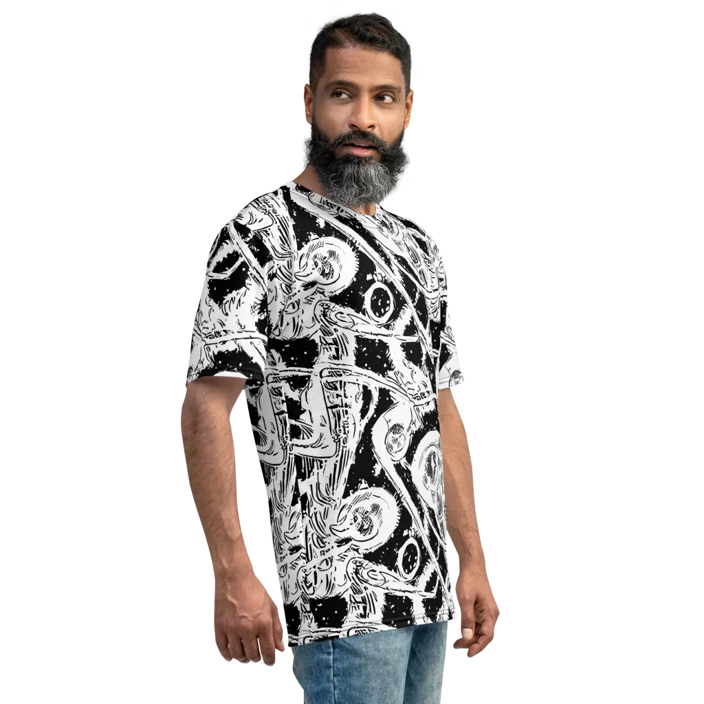 Ink Anatomy on Men's Crew Neck T-Shirt — Right