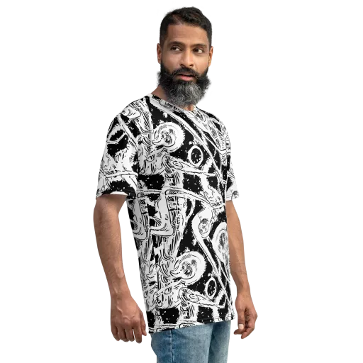 Ink Anatomy on a Men's Crew Neck T-Shirt