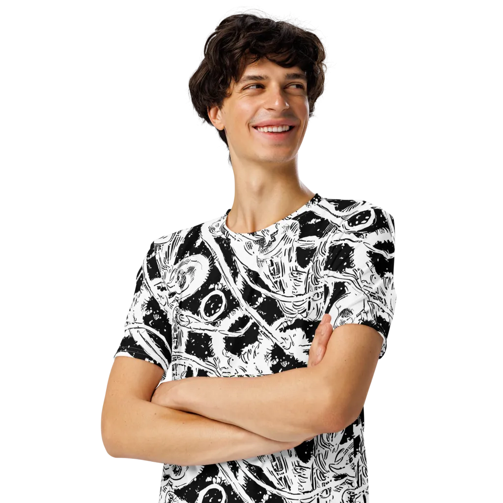 Ink Anatomy on Men's Crew Neck T-Shirt — Left Front