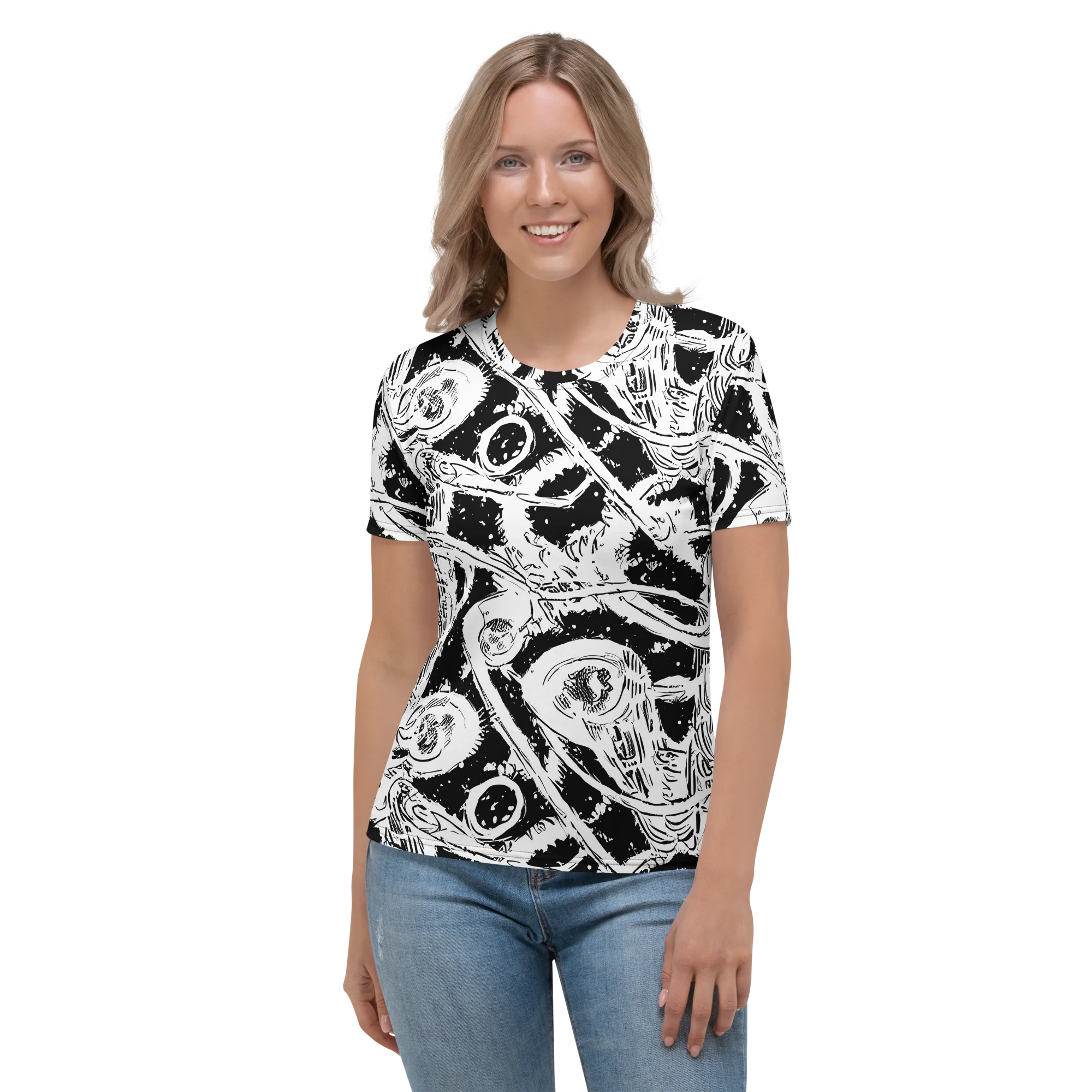 Ink Anatomy on Women's Crew Neck T-Shirt — Front