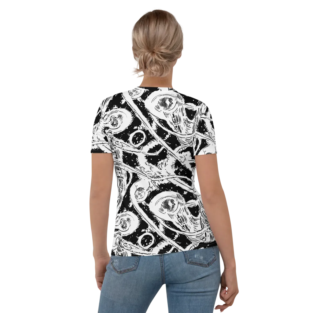 Ink Anatomy on Women's Crew Neck T-Shirt — Back