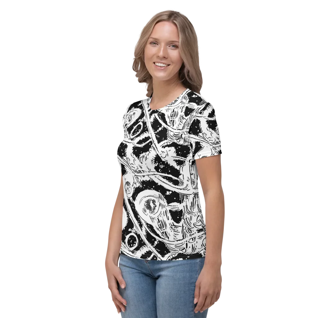 Ink Anatomy on Women's Crew Neck T-Shirt — Left