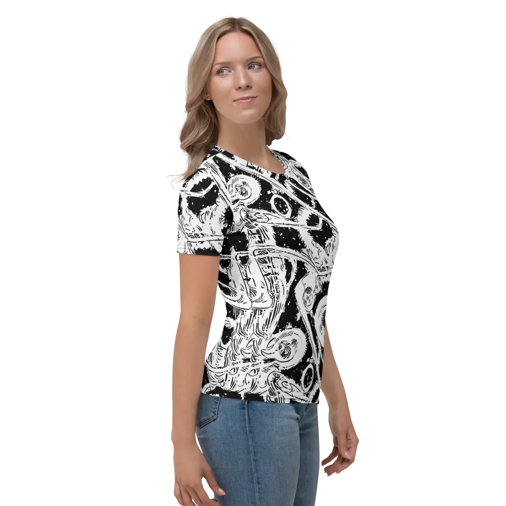 Ink Anatomy on Women's Crew Neck T-Shirt — Right