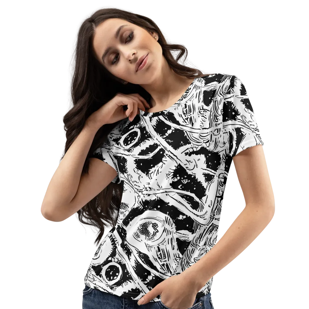Ink Anatomy on Women's Crew Neck T-Shirt — Left Front