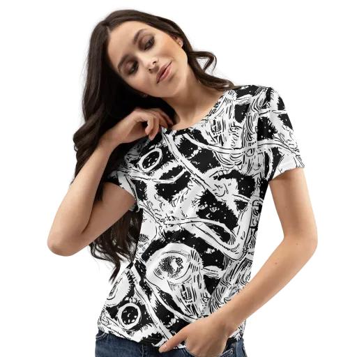 Ink Anatomy on a Women's Crew Neck T-Shirt